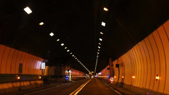勃朗峰隧道。宣传片实拍视频素材
