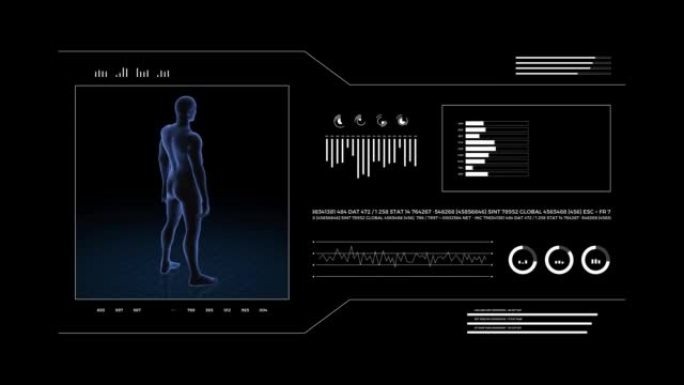 有病理学的人。男孩的3d身体。男性人形。