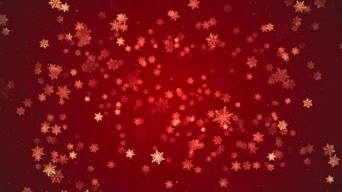 雪红色圣诞雪冬季闪闪发光闪亮设计背景 ..飘落的雪花。