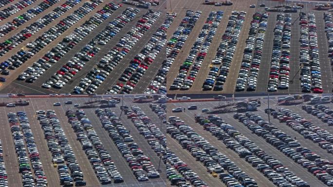 加利福尼亚州圣地亚哥附近的大型空中停车场