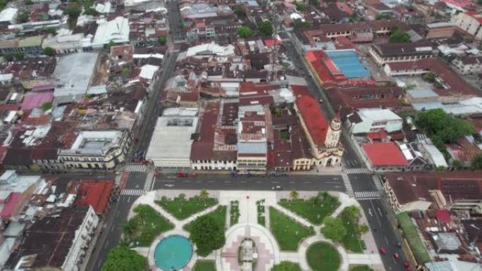 秘鲁伊基托斯的鸟瞰图，也被称为秘鲁亚马逊的首都。
