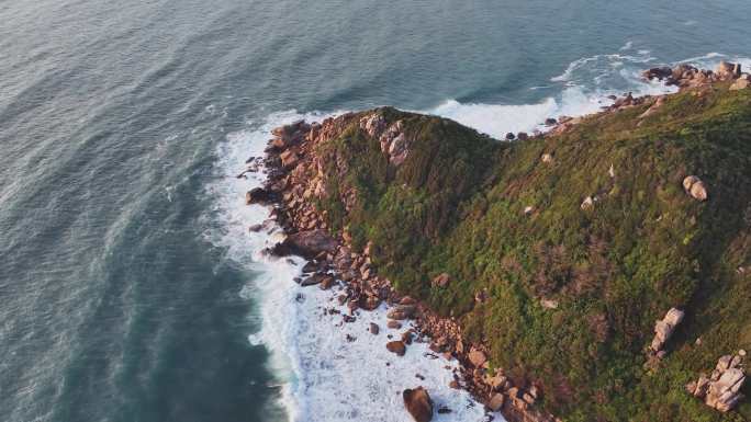 大海边海浪花