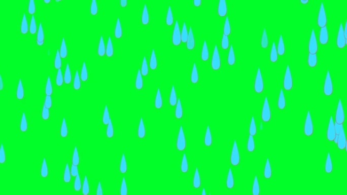 雨动画绿屏背景