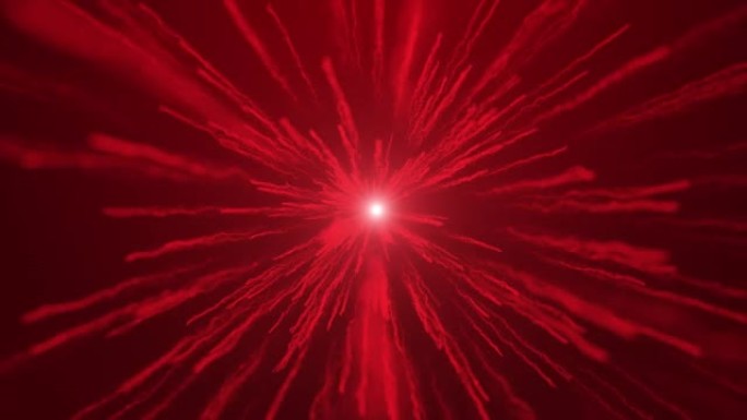 飞溅元素彩色粉末爆炸粒子红色循环背景