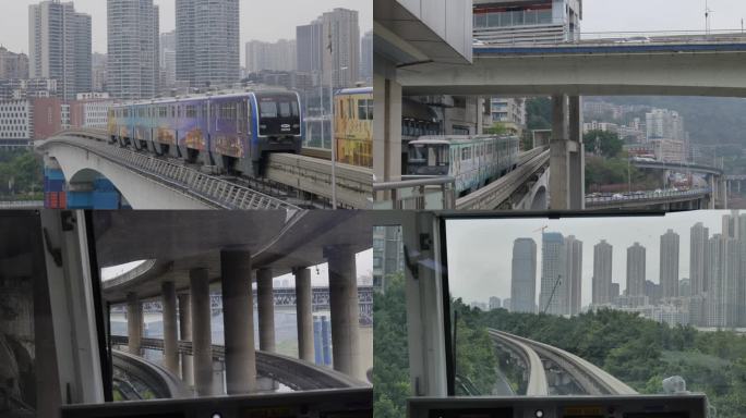 重庆牛角沱轻轨地铁运行