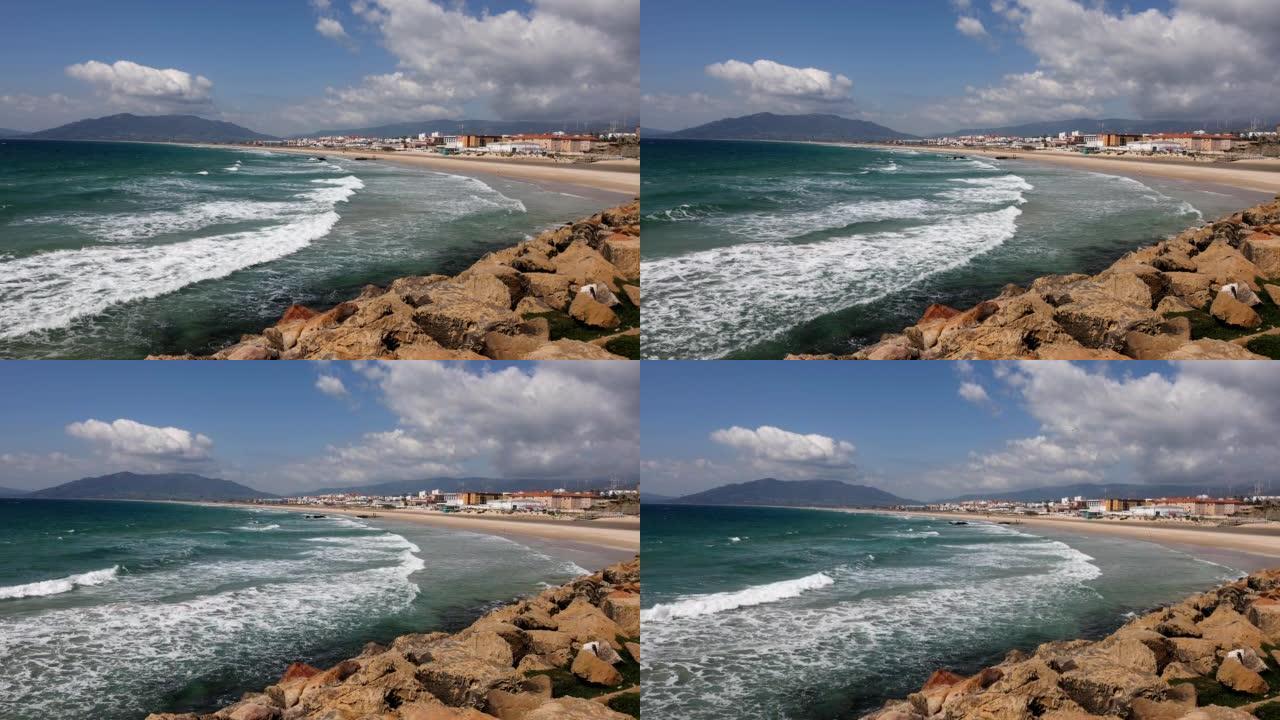 在西班牙安达卢西亚旅行: 塔里法海滩