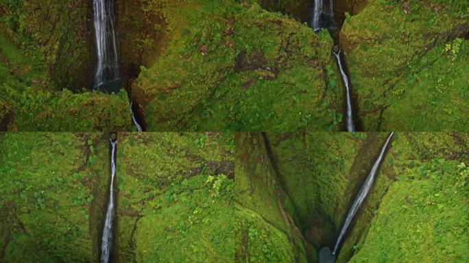 空中神圣瀑布 (卡卢瓦)，瓦胡岛，HI