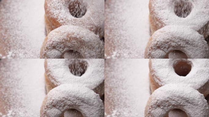 甜甜圈上的糖霜甜品高碳水