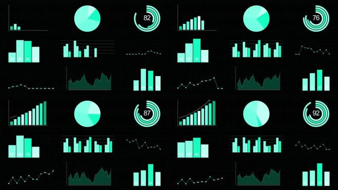 深蓝色公司背景与信息图表集包的抽象元素。