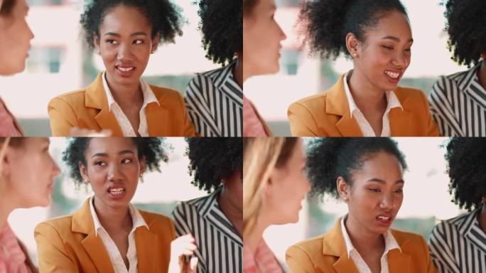 多种族女商人公司高管在办公室开会