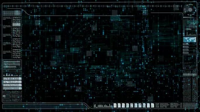 高科技数字未来用户界面平视显示器和运动背景