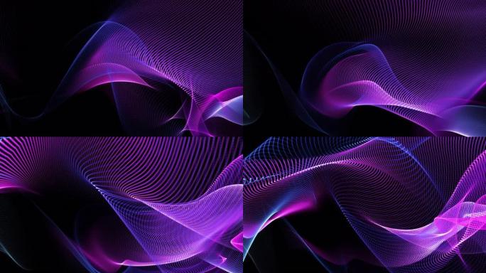 极光梦幻之光，美丽抽象织物波浪外观的彩色问候魔法空间。精彩惊人的庆祝时刻屏幕显示演示3D渲染