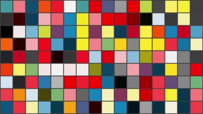 Piet Mondrian灵感背景正方形梯度随机变化