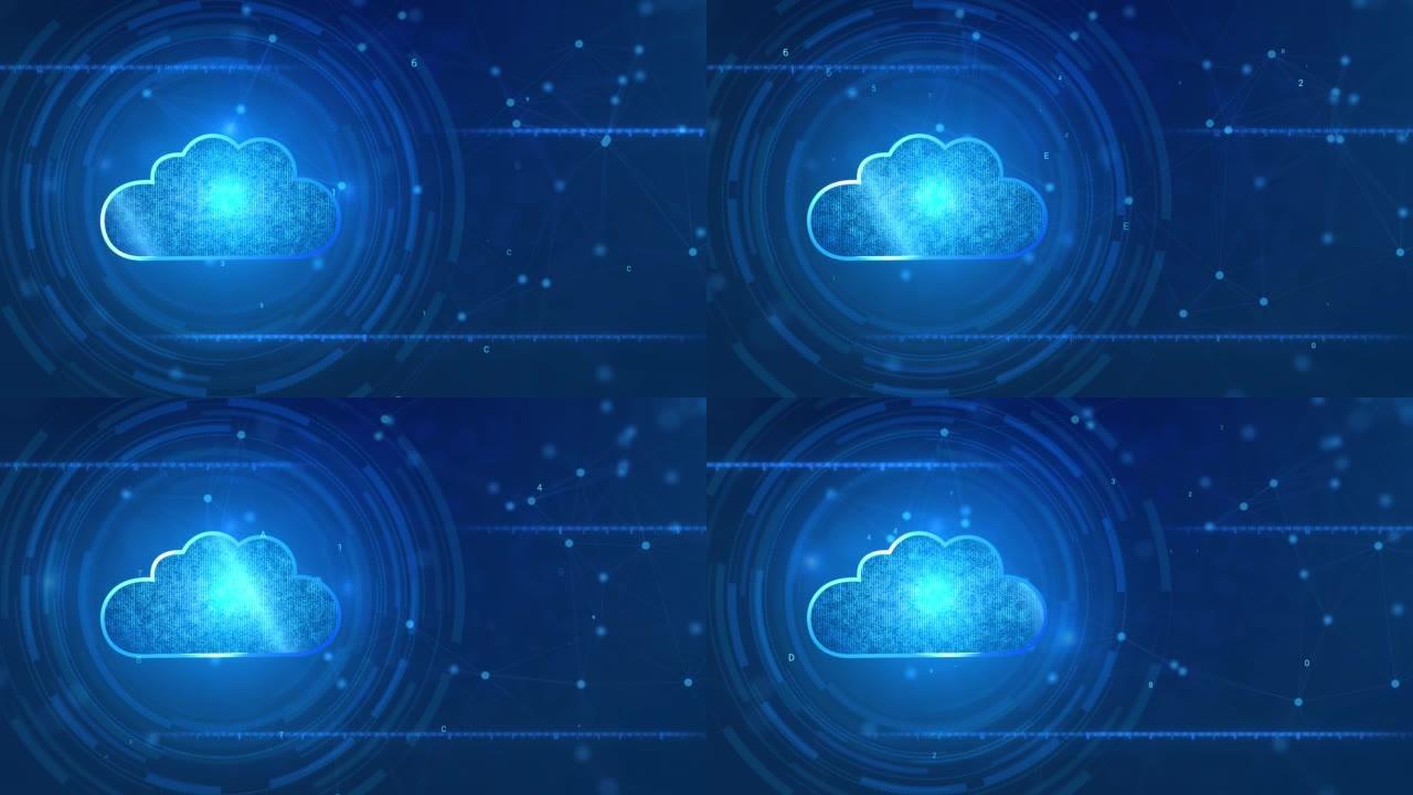 4k循环云计算云服务物联网大数据分析网络安全背景