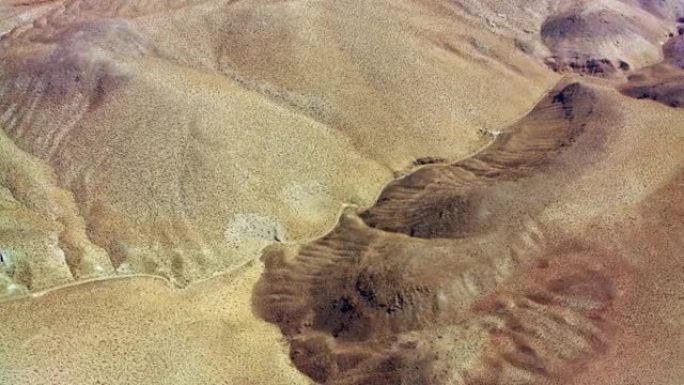 美国加利福尼亚州的空中沙质丘陵