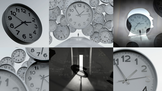 时钟商务金融写字楼CBD品牌创意自由希望