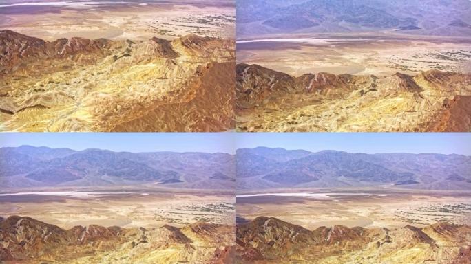 美国加利福尼亚州死亡谷的空中独特景观