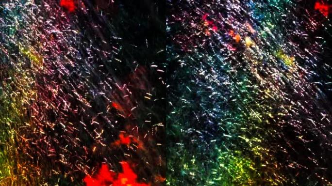 抽象水彩虹背景