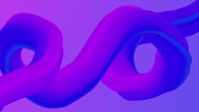 抽象疯狂3D彩色回声形状动画背景4k