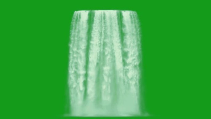 瀑布绿色屏幕运动图形