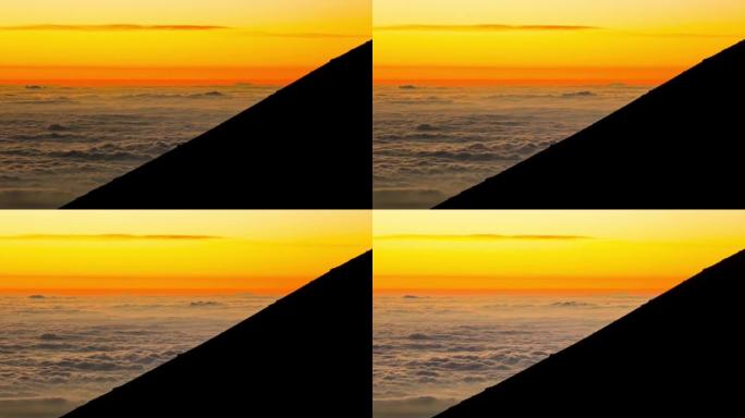 莫纳克亚山日落: 大岛，夏威夷: 卷云