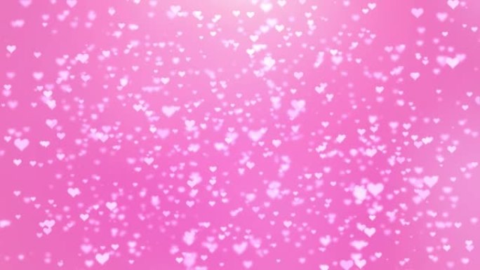 情人节动画背景4k心脏背景与节日心脏。