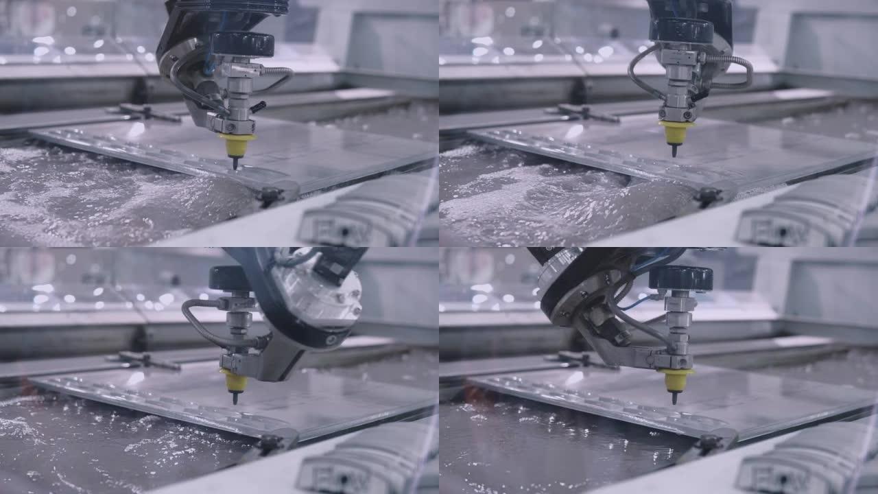 带水冷的自动化生产线。