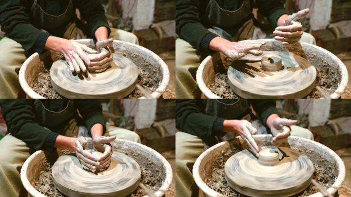 陶工车间的陶器培训