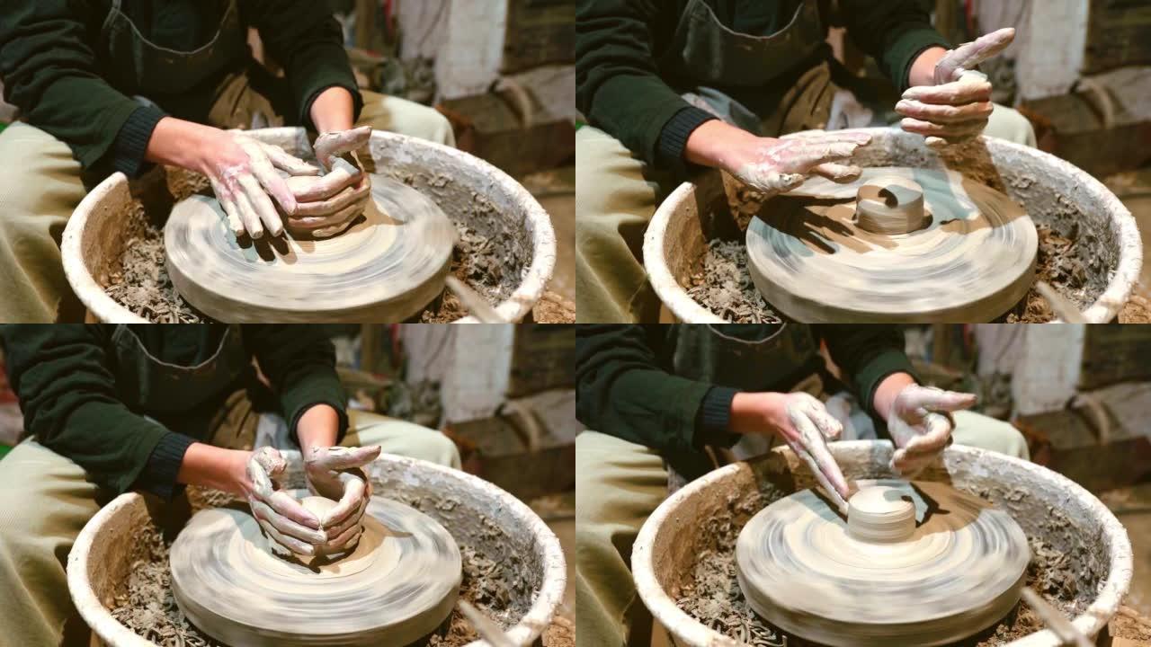 陶工车间的陶器培训