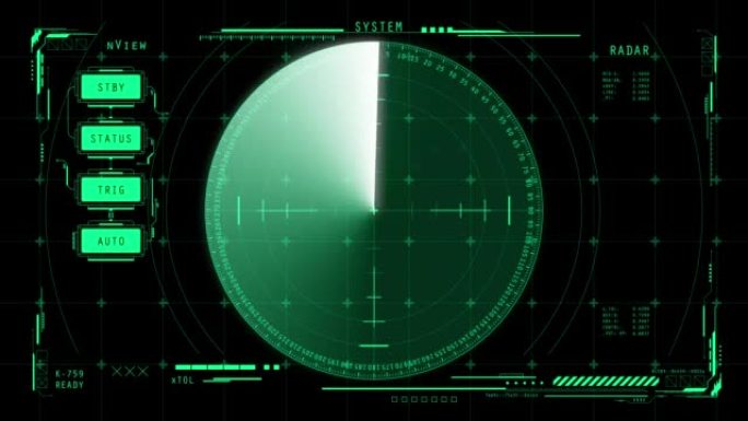 军用雷达系统扫描周边区域，探测船舶或飞机