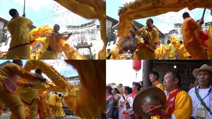 民俗文化游街活动游客旅客