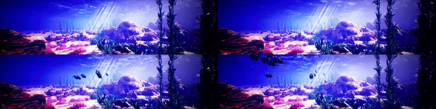 8K蓝色海底世界