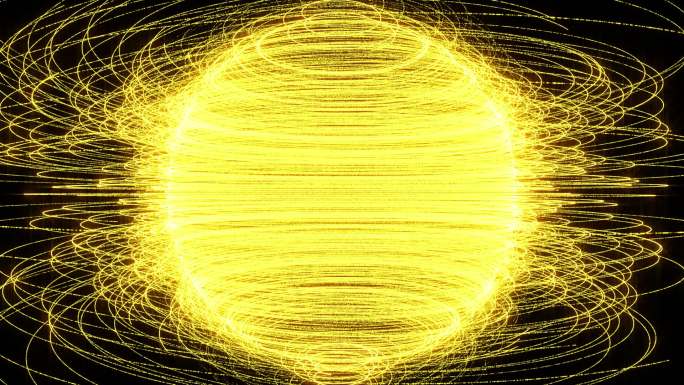 金色粒子能量球