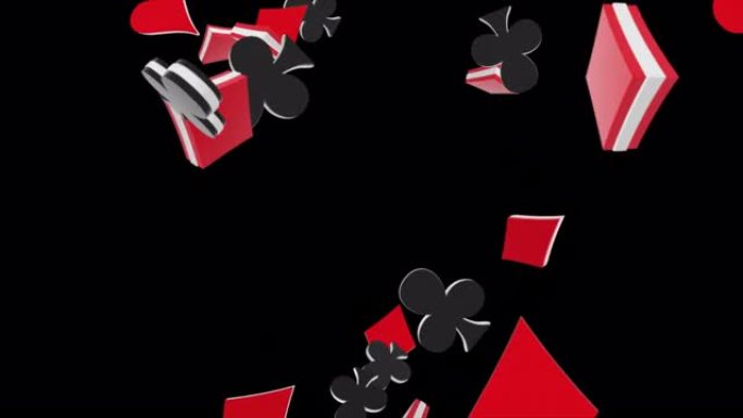 赌场大奖游戏3D 4k阿尔法绿屏循环动画背景。