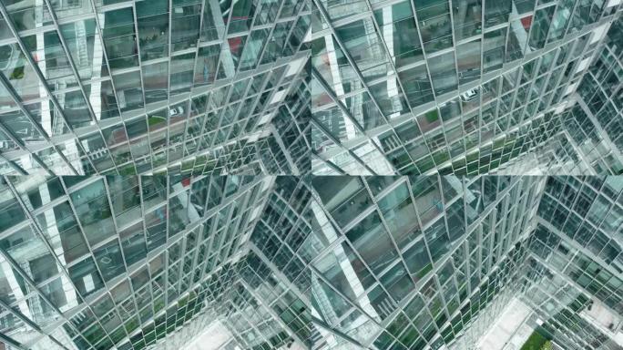 现代建筑鸟瞰图，深圳，中国。