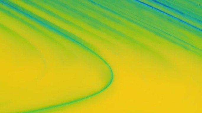 液体抽象，蓝色和黄色。几何图案。独特的自然图形。