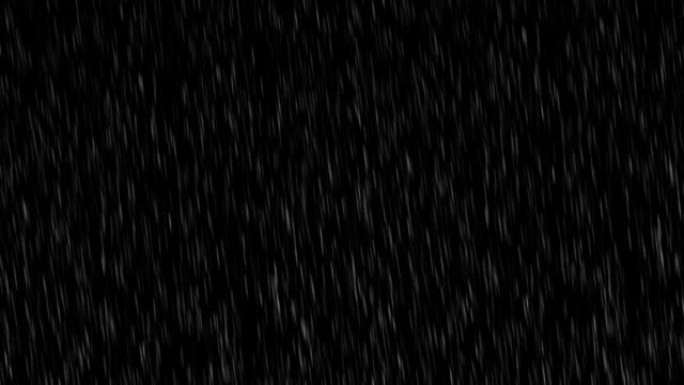 黑色背景上的真实雨滴动画，真实雨滴落下阿尔法，循环雨滴落下背景，黑色背景上的雨滴动画镜头。雨滴落下阿