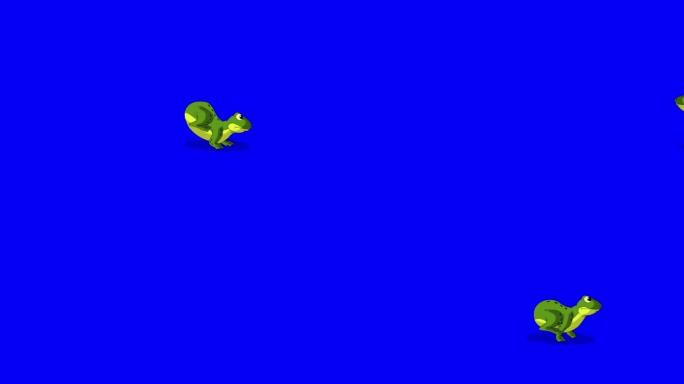 小绿青蛙跳色度键4K