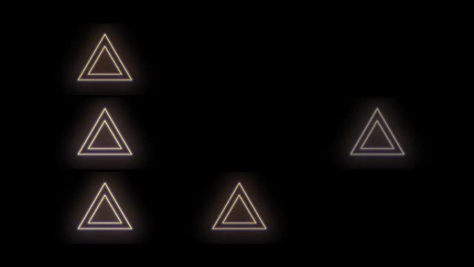 霓虹三角形几何图案