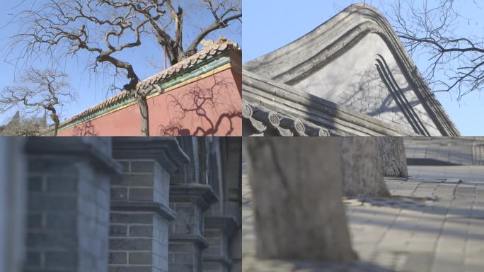 北京故宫外城墙红墙绿瓦古建筑C008