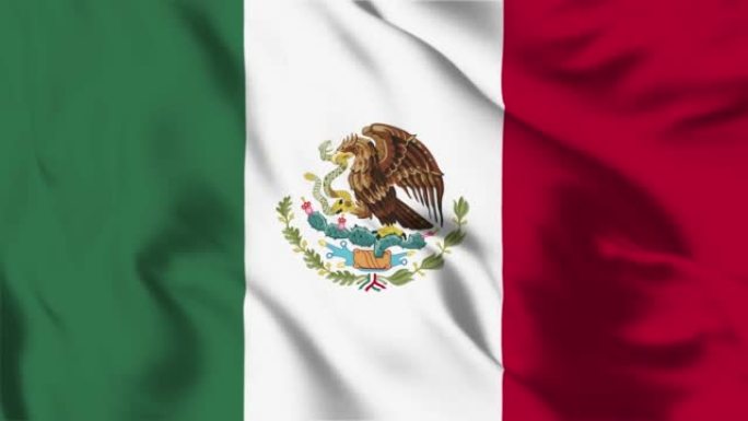 墨西哥国旗循环可4K分辨率