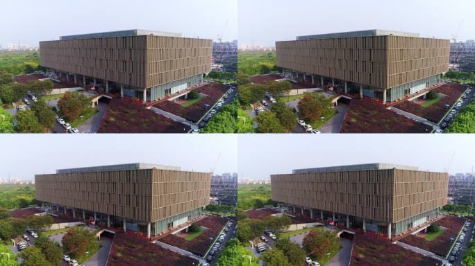 上海图书馆航拍 4k