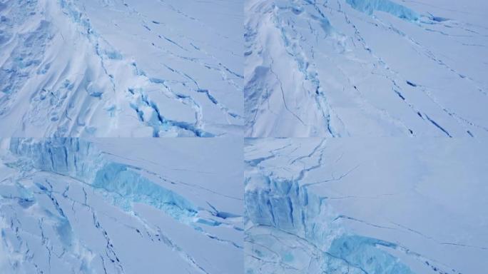 极地自然环境下巨大的高冰冰川。