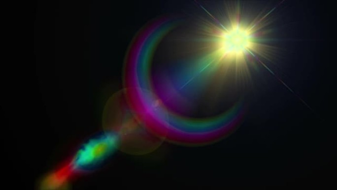 Leans Flare Abstract Light Background Loop 4K