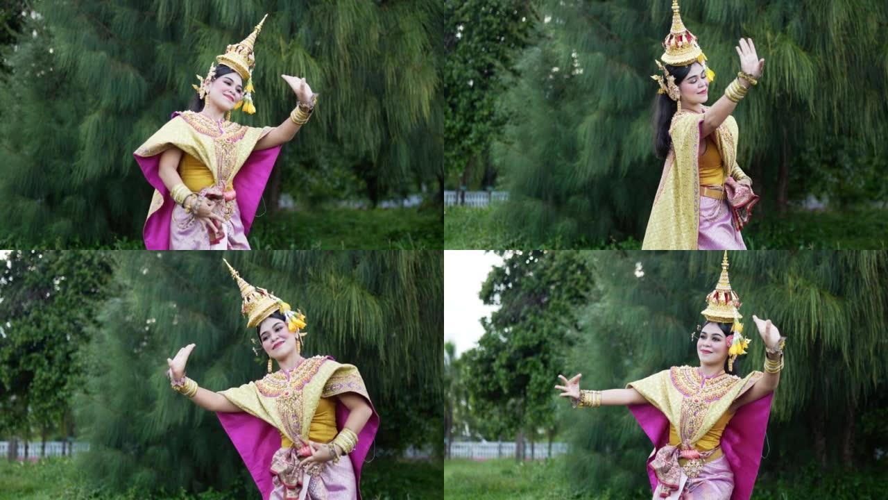 Khon表演艺术表演娱乐舞蹈公园传统服装