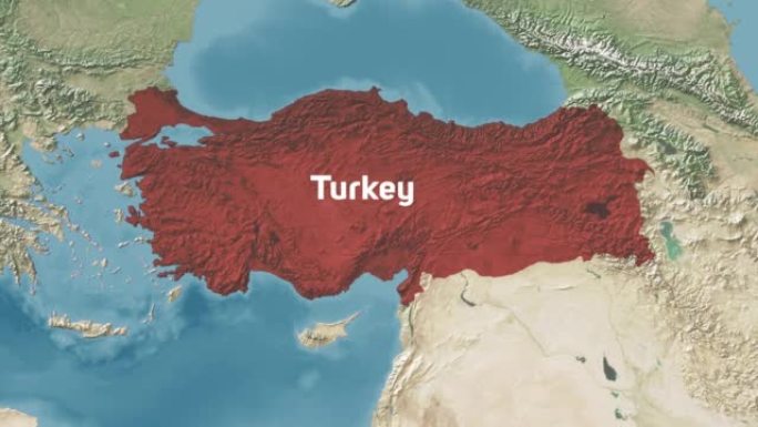 土耳其用文字放大世界地图