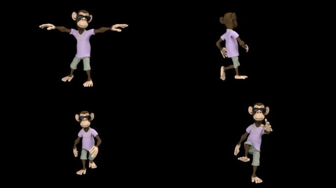 猴子舞蹈循环