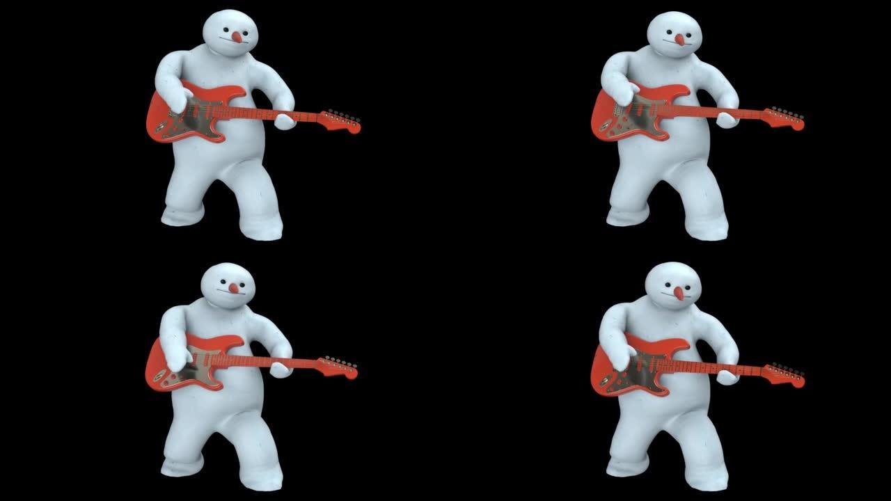 雪人吉他演奏循环