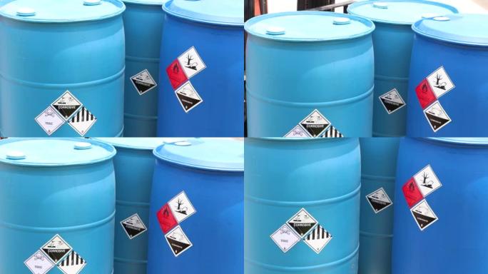 化学容器上的化学危害警告符号，工业用产品
