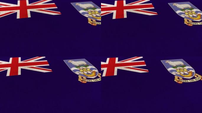 福克兰群岛(Islas Malvinas)国旗动画库存视频-福克兰群岛(Islas Malvinas